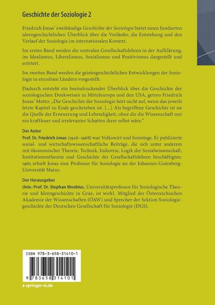 Produktbild: Geschichte der Soziologie 2