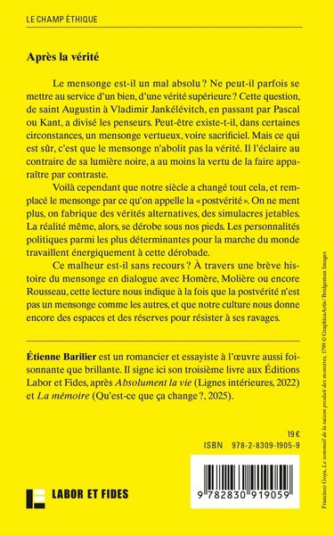 Produktbild: Apr&egrave;s la v&eacute;rit&eacute;
