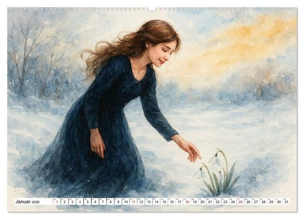 Produktbild: Im Zeichen der G&ouml;ttin (hochwertiger Premium Wandkalender 2026 DIN A2 quer), Kunstdruck in Hochglanz