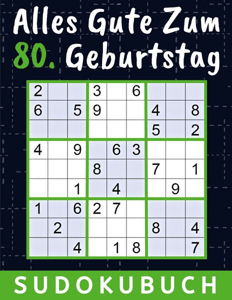 Produktbild: 80 Geburtstag Geschenk | Alles Gute zum 80. Geburtstag - Sudoku