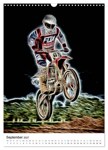 Produktbild: Electrifying Motorcross (Wall Calendar 2027 DIN A3 portrait), CALVENDO 12 Month Wall Calendar