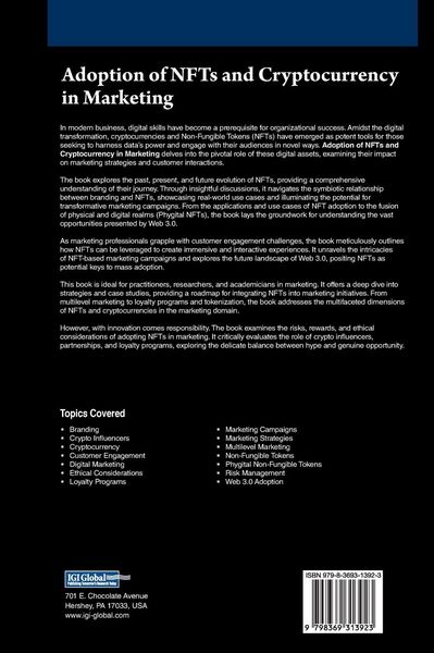 Produktbild: Adoption of NFTs and Cryptocurrency in Marketing