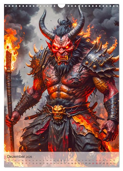Produktbild: Japanische Mythologie - G&ouml;tter, Helden und Monster (Wandkalender 2026 DIN A3 hoch), CALVENDO Monatskalender