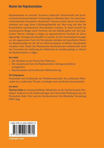 Produktbild: Muster der Repr&auml;sentation