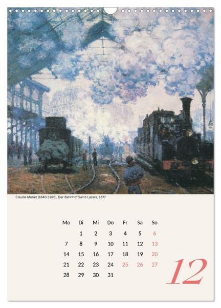 Produktbild: Claude Monet Impressionen 2026 (Wandkalender 2026 DIN A3 hoch), CALVENDO Monatskalender