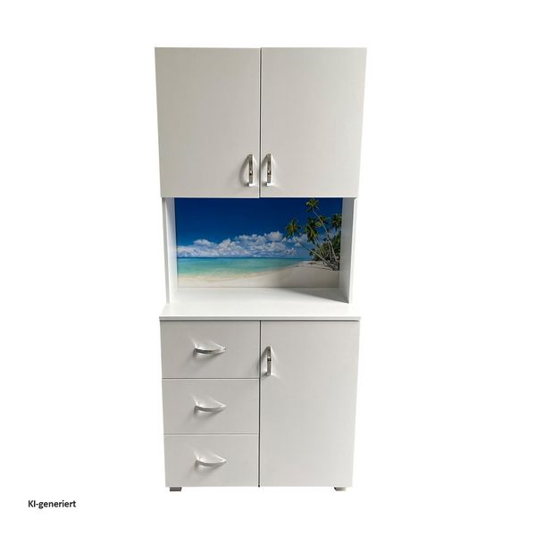 Produktbild: HTI-Living HTI-Living Schrank mit bedruckter R&uuml;ckwand Palmen