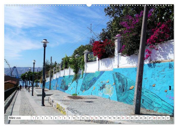 Produktbild: Von den Anden zum Pazifik - Santiago de Chile und Umgebung (Wandkalender 2026 DIN A2 quer), CALVENDO Monatskalender