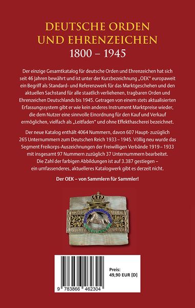 Produktbild: Deutsche Orden und Ehrenzeichen 1800 &ndash; 1945