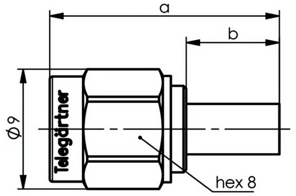 Produktbild: Teleg&auml;rtner 100024655 100024655 SMA-Kabelstecker Stecker 1St.
