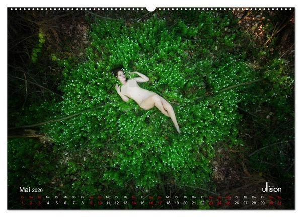 Produktbild: Poesie der Stille &ndash; Akt in der Natur (hochwertiger Premium Wandkalender 2026 DIN A2 quer), Kunstdruck in Hochglanz