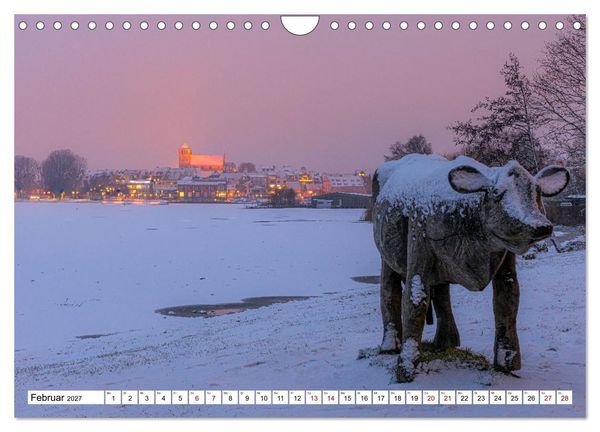 Produktbild: Waren M&uuml;ritz, nach Sonnenuntergang (Wandkalender 2027 DIN A4 quer), CALVENDO Monatskalender