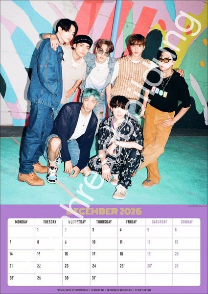 Produktbild: BTS Posterkalender 2027