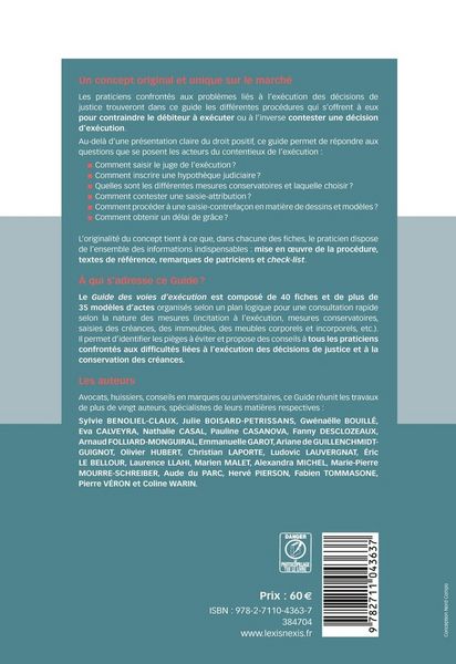 Produktbild: Guide des voies d execution 26 27