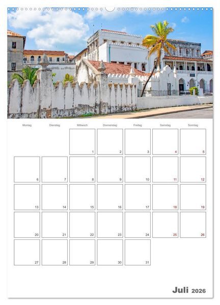 Produktbild: Sansibar - Reiseplaner (hochwertiger Premium Wandkalender 2026 DIN A2 hoch), Kunstdruck in Hochglanz