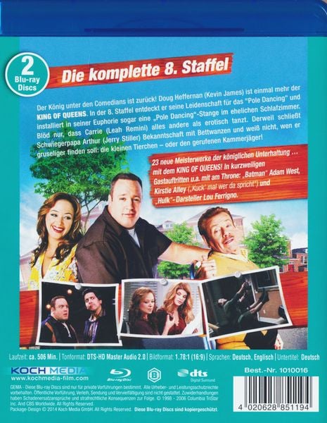 Produktbild: The King of Queens - Die komplette Staffel 8 [2 BRs]