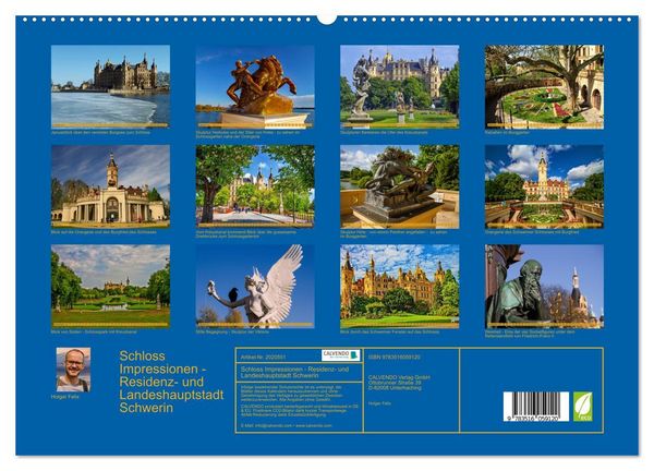 Produktbild: Schloss Impressionen - Residenz- und Landeshauptstadt Schwerin (hochwertiger Premium Wandkalender 2026 DIN A2 quer), Kunstdruck in Hochglanz