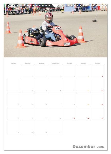 Produktbild: Slalomkart - Gas, Gas, Vollgas! 2026 (Wandkalender 2026 DIN A3 hoch), CALVENDO Monatskalender