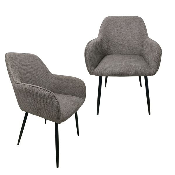 HTI-Living Stuhl Albany hellbraun waffle 2er Stuhl Albany hellbraun waffle 2er