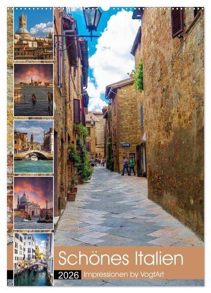 Produktbild: Sch&ouml;nes Italien. Impressionen by VogtArt (Wandkalender 2026 DIN A2 hoch), CALVENDO Monatskalender