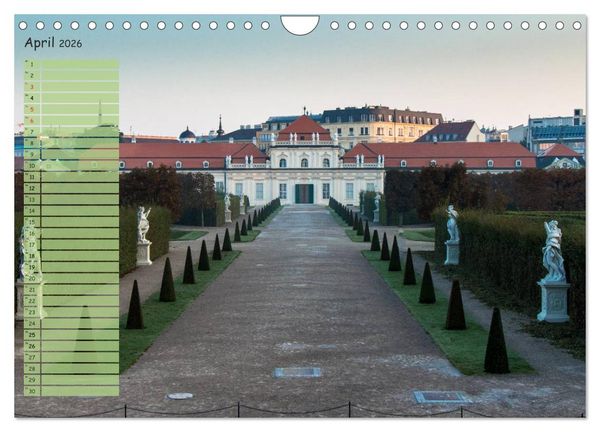 Produktbild: Wien f&uuml;r Liebhaber und Interessierte (Wandkalender 2026 DIN A4 quer), CALVENDO Monatskalender