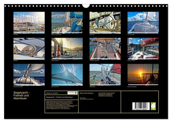 Produktbild: Segelyacht - Freiheit und Abenteuer (Wandkalender 2026 DIN A3 quer), CALVENDO Monatskalender