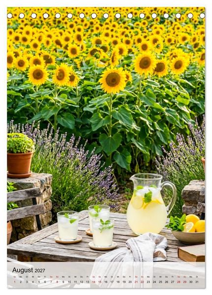 Produktbild: Provence Ein Garten im Wandel der Zeit (Tischkalender 2027 DIN A5 hoch), CALVENDO Monatskalender