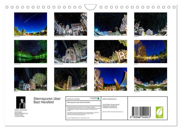 Produktbild: Sternspuren &uuml;ber Bad Hersfeld (Wandkalender 2027 DIN A4 quer), CALVENDO Monatskalender