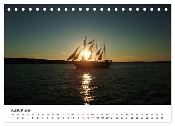 Produktbild: Impressionen von der Kieler F&ouml;rde (Tischkalender 2026 DIN A5 quer), CALVENDO Monatskalender