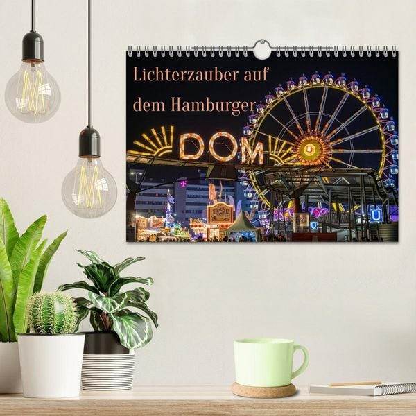 Produktbild: Lichterzauber auf dem Hamburger Dom (Wandkalender 2027 DIN A4 quer), CALVENDO Monatskalender