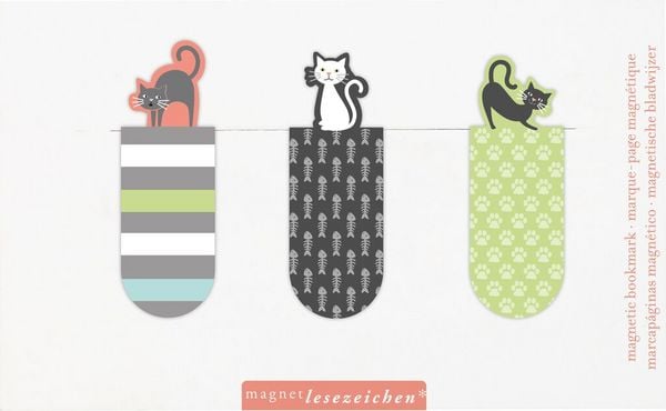 Produktbild: Magnetlesezeichen Cats