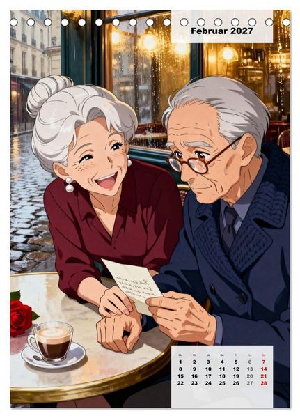 Produktbild: Herzen im Einklang &ndash; SILVER LOVE EDITION (Tischkalender 2027 DIN A5 hoch), CALVENDO Monatskalender