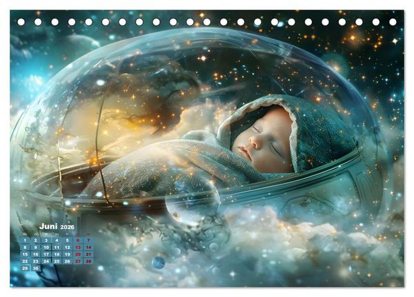 Produktbild: Zwischen Sternenstaub und Stille (Tischkalender 2026 DIN A5 quer), CALVENDO Monatskalender