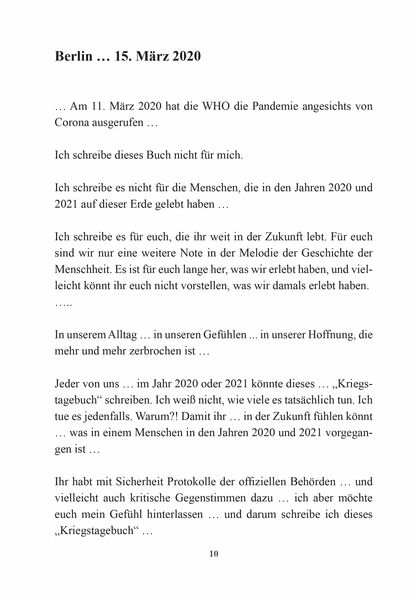 Produktbild: Das Corona Kriegstagebuch