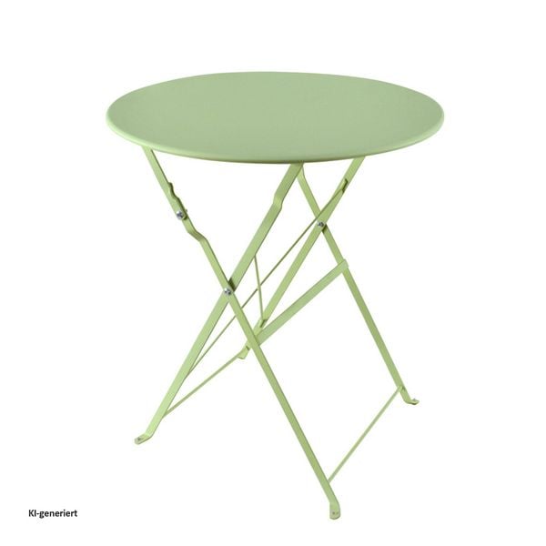 Produktbild: HTI-Living Bistro Sitzgruppe Metall Gr&uuml;n klappbar Tisch mit 2 St&uuml;hlen Balkon Set