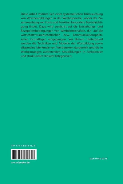 Produktbild: Wortbildungsstrategien in der Werbung