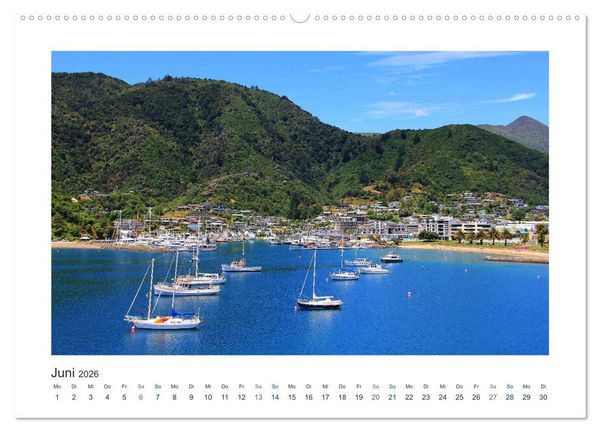 Produktbild: Neuseeland - unterwegs im Land der Kiwis (Wandkalender 2026 DIN A2 quer), CALVENDO Monatskalender