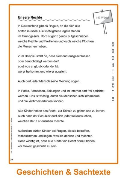 Produktbild: Lesetandems Demokratie 1./2. Klasse