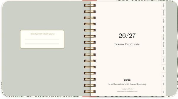 Produktbild: Life Planner Decor Green flow 26/27