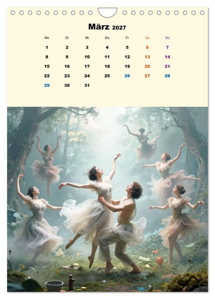 Produktbild: TraumT&auml;nzer - Schritte durch Zeit, Licht und Illusion (Wandkalender 2027 DIN A4 hoch), CALVENDO Monatskalender