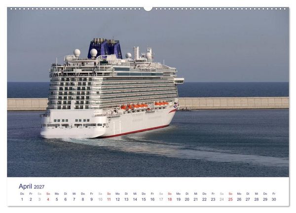 Produktbild: Giganten der Meere - Kreuzfahrtschiffe (hochwertiger Premium Wandkalender 2027 DIN A2 quer), Kunstdruck in Hochglanz
