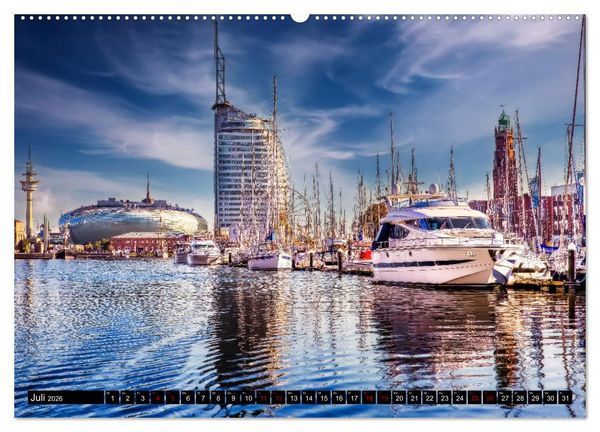 Produktbild: BREMERHAVEN Maritimes in der Seestadt (hochwertiger Premium Wandkalender 2026 DIN A2 quer), Kunstdruck in Hochglanz