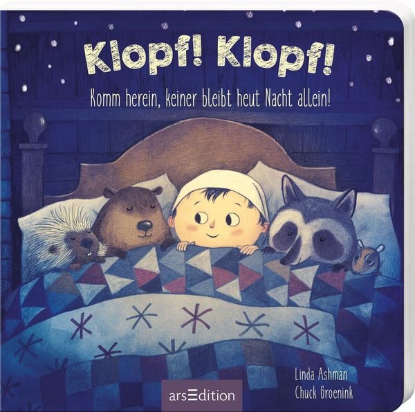 Klopf! Klopf! Komm herein, keiner bleibt heut Nacht allein!, Gebundene Ausgabe von Linda Ashman , Chuck Groenink, arsedition, 9783845858562