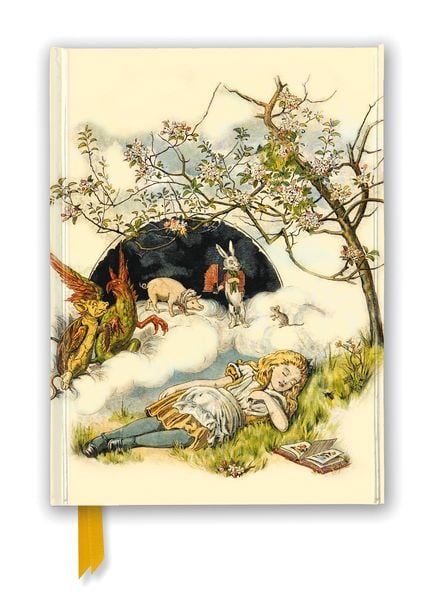 Premium Notizbuch DIN A5: Alice im Wunderland – Schlafende Alice, Nonbook von Flame Tree Publishing, Brown Trout-Auslieferer Flechsig,