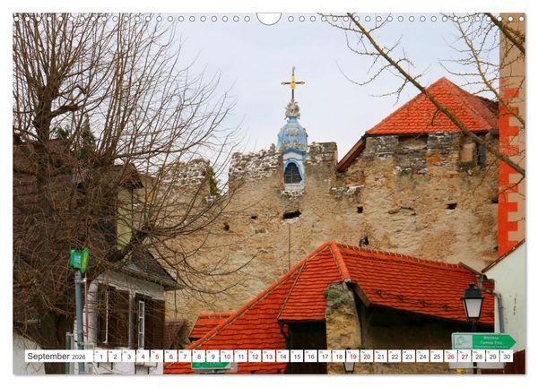 Produktbild: Melk und D&uuml;rnstein, zwei malerische St&auml;dtchen in der Wachau (Wandkalender 2026 DIN A3 quer), CALVENDO Monatskalender