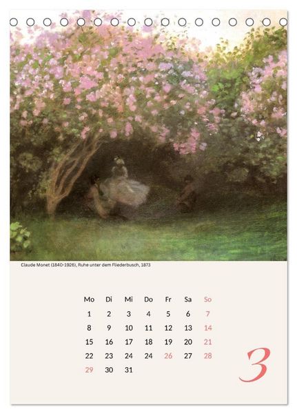 Produktbild: Claude Monet Impressionen 2027 (Tischkalender 2027 DIN A5 hoch), CALVENDO Monatskalender