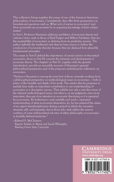 Produktbild: Essays on Philosophy and Economic Methodology