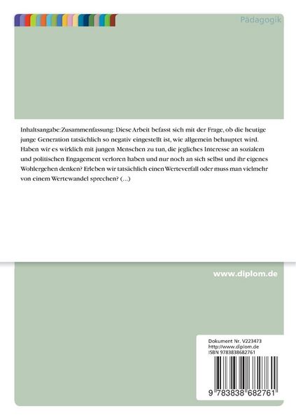 Produktbild: Die Jugend von heute - eine Generation von Ichlingen?