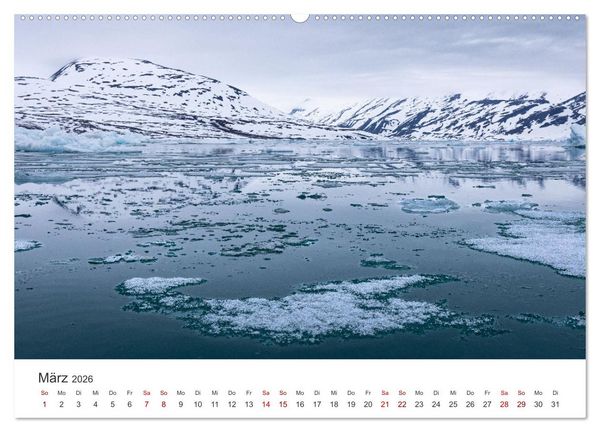 Produktbild: Naturparadies Svalbard (Wandkalender 2026 DIN A2 quer), CALVENDO Monatskalender