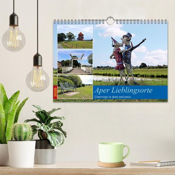 Produktbild: Aper Lieblingsorte (Wandkalender 2026 DIN A4 quer), CALVENDO Monatskalender