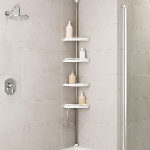 ALFKET Teleskop Duschregal - Höhenverstellbar Ohne Bohren
